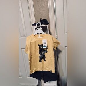 Lucky Brand Kids Yellow Bear Keyboard Tee